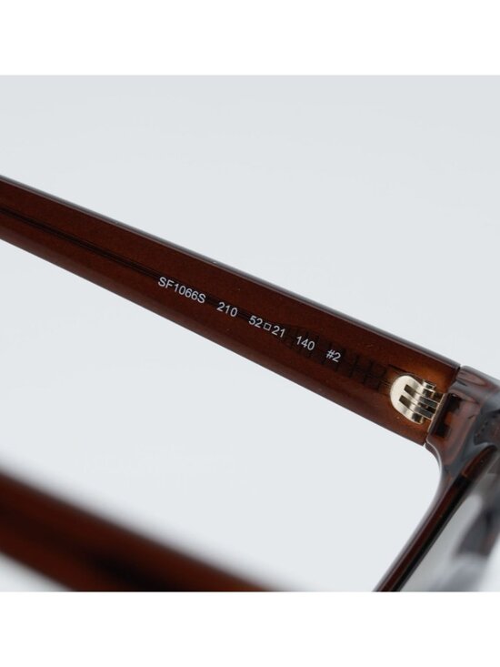 Salvatore Ferragamo SF1066S 210 Sunglasses Brown Square Frame, Grey Lenses main image 7